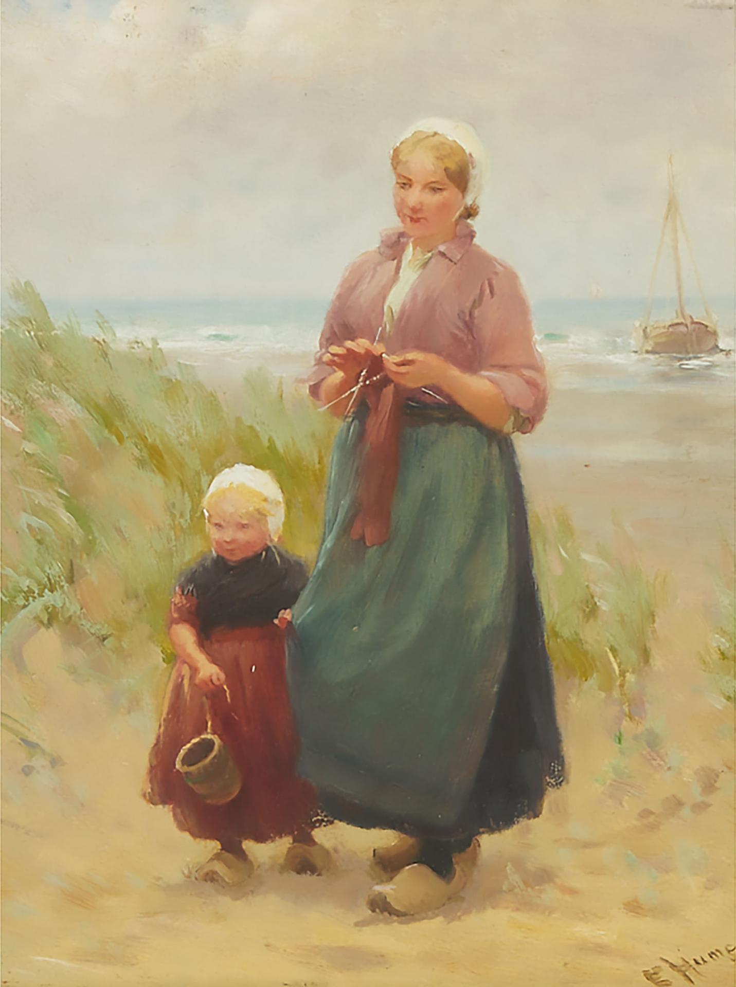 Edith Hume (1843-1906) - On The Sands