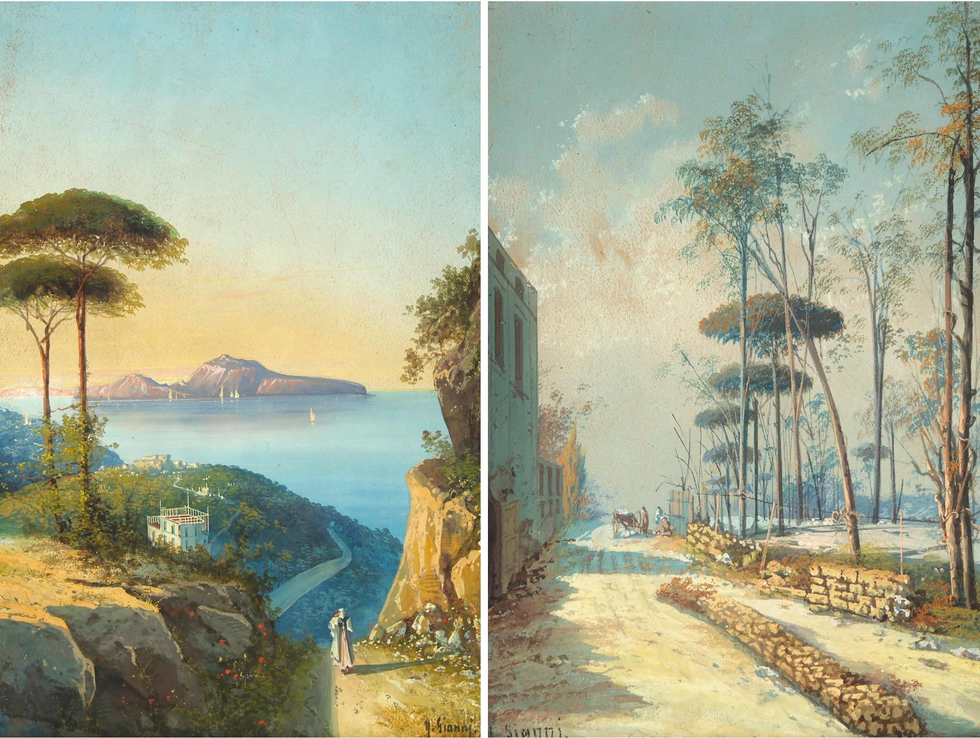 Y. Gianni - Bay Of Naples; Neapolitan Street Scene