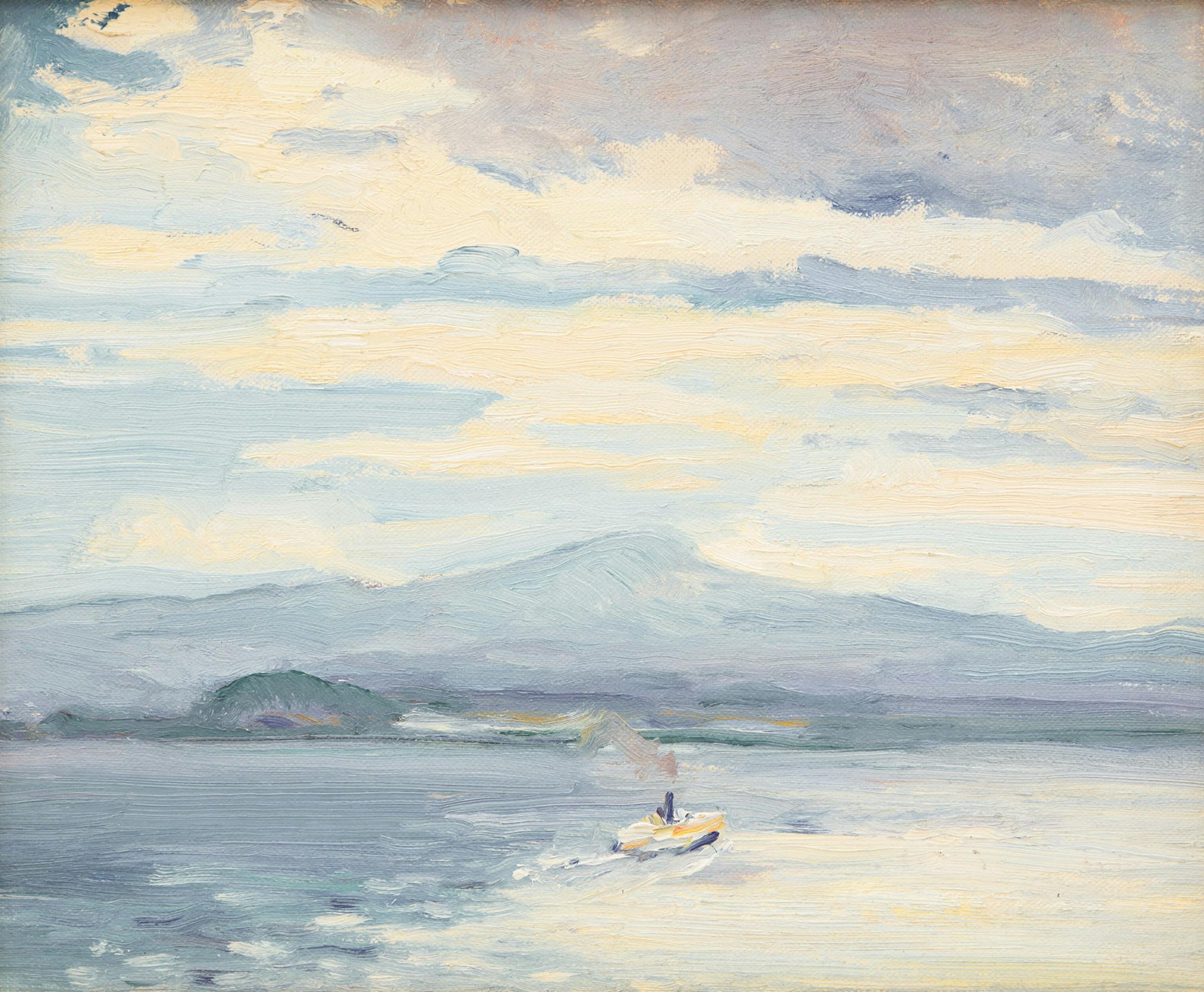 George Alfred Paginton (1901-1988) - Steamboat in the St. Lawrence