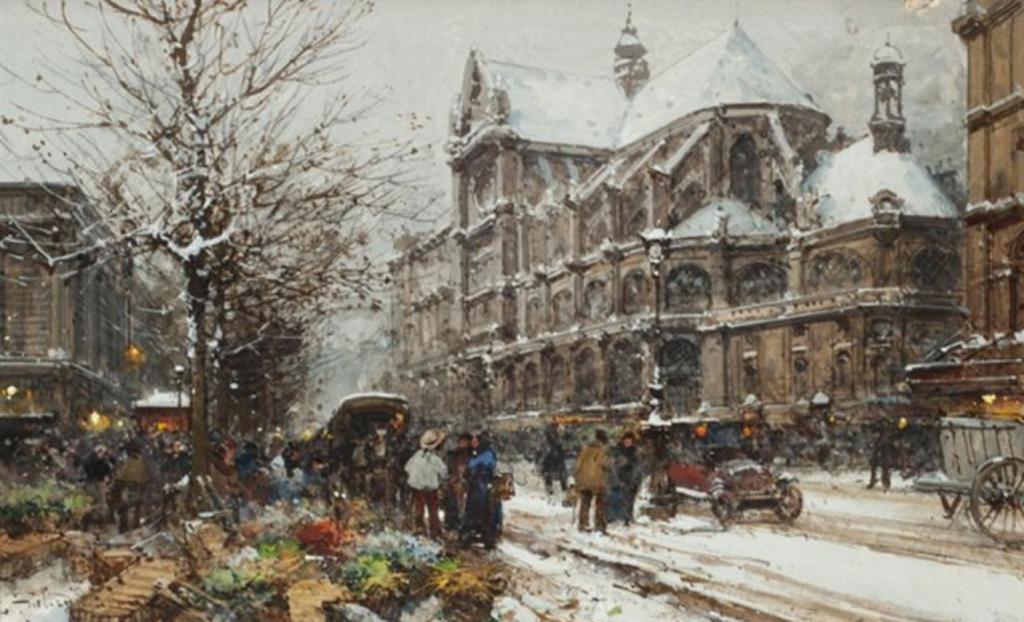 Eugene Galien-Laloue (1854-1941) - Gouache, pencil & watercolour, signed; titled on a plaque affixed to the frame