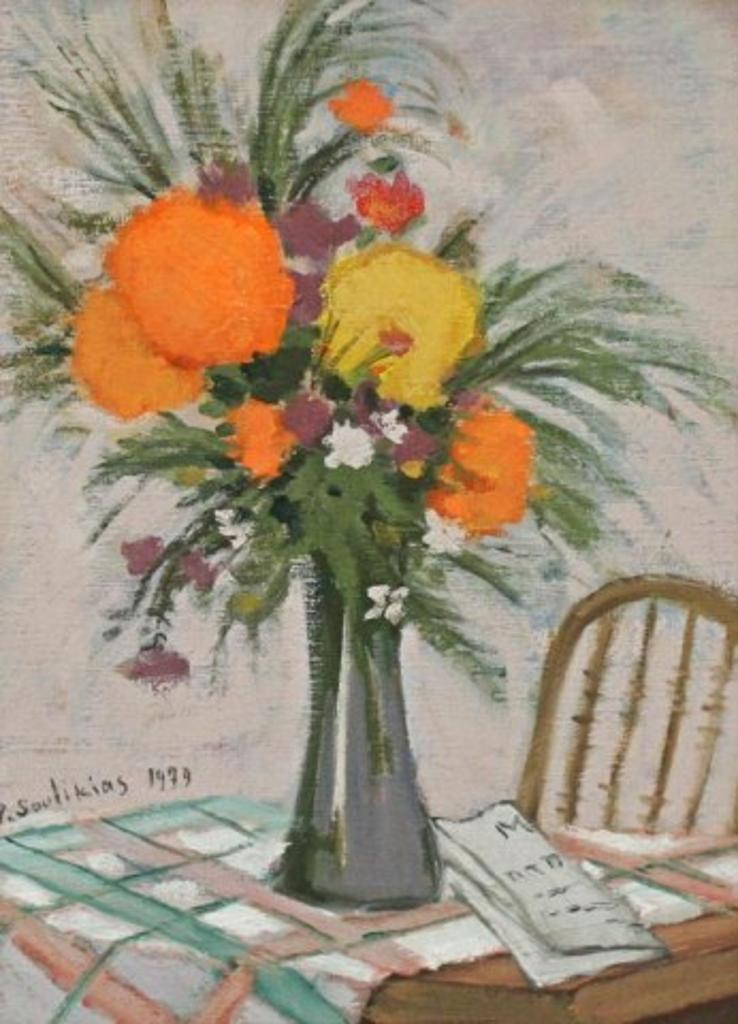 Paul Paleologos Soulikias (1926) - Still Life With Flowers