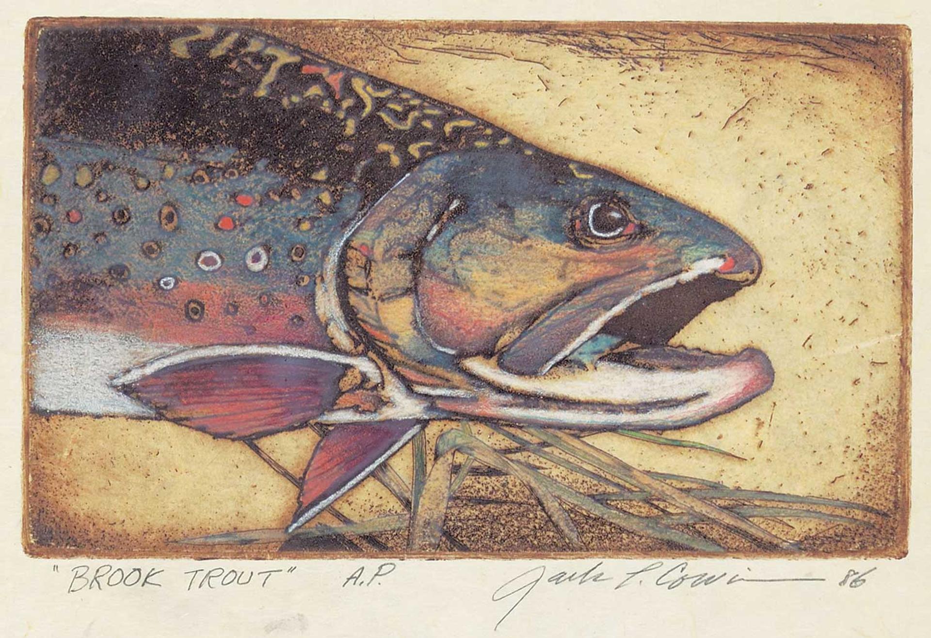 Jack Lee Cowin (1947-2014) - Brook Trout  #A.P.