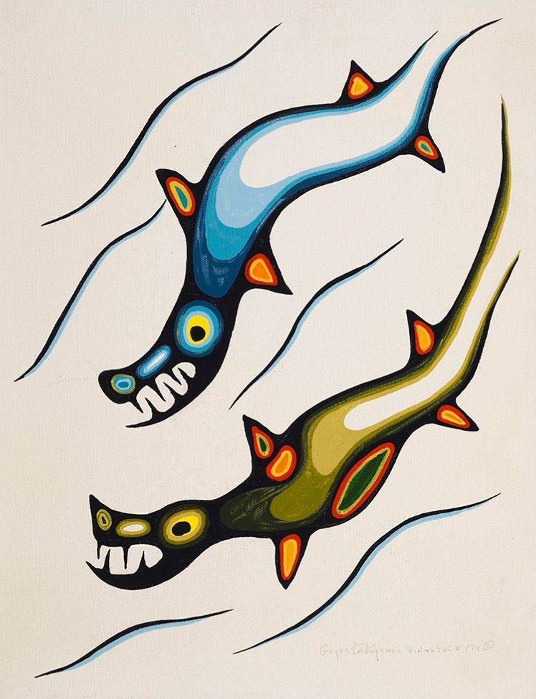 Goyce Kakegamic (1948-2021) - Two Fish