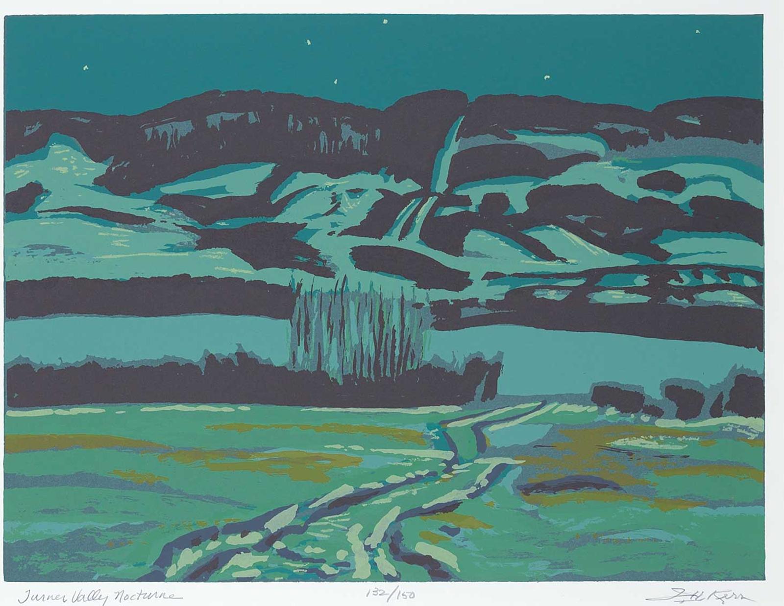 Illingworth Holey (Buck) Kerr (1905-1989) - Turner Valley Nocturne  #32/150