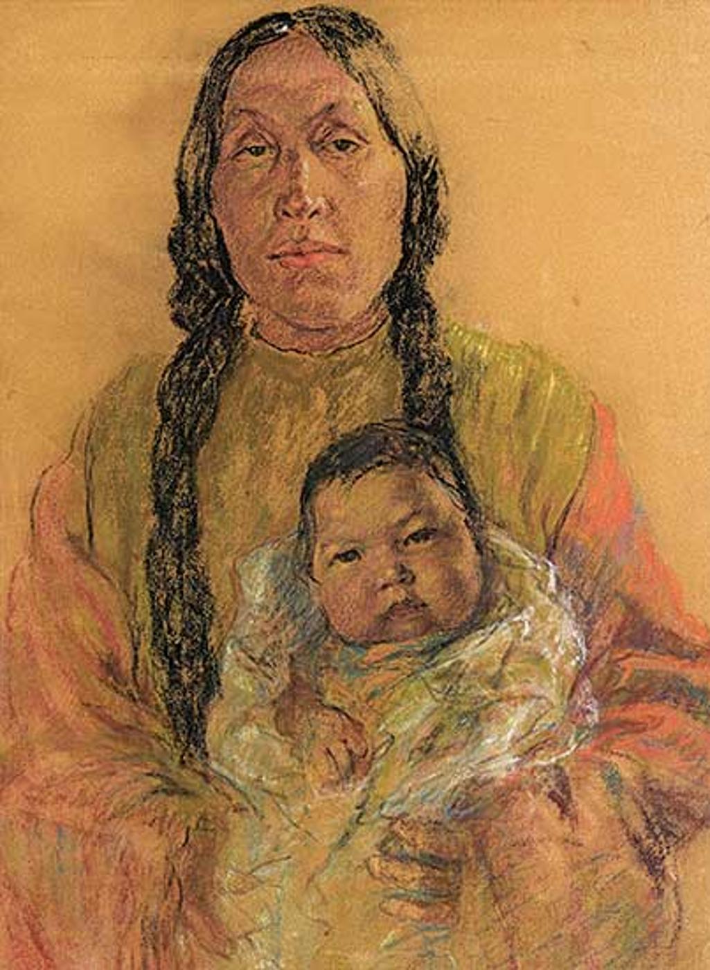 Nicholas (Nickola) de Grandmaison (1892-1978) - Untitled - Mother and Child