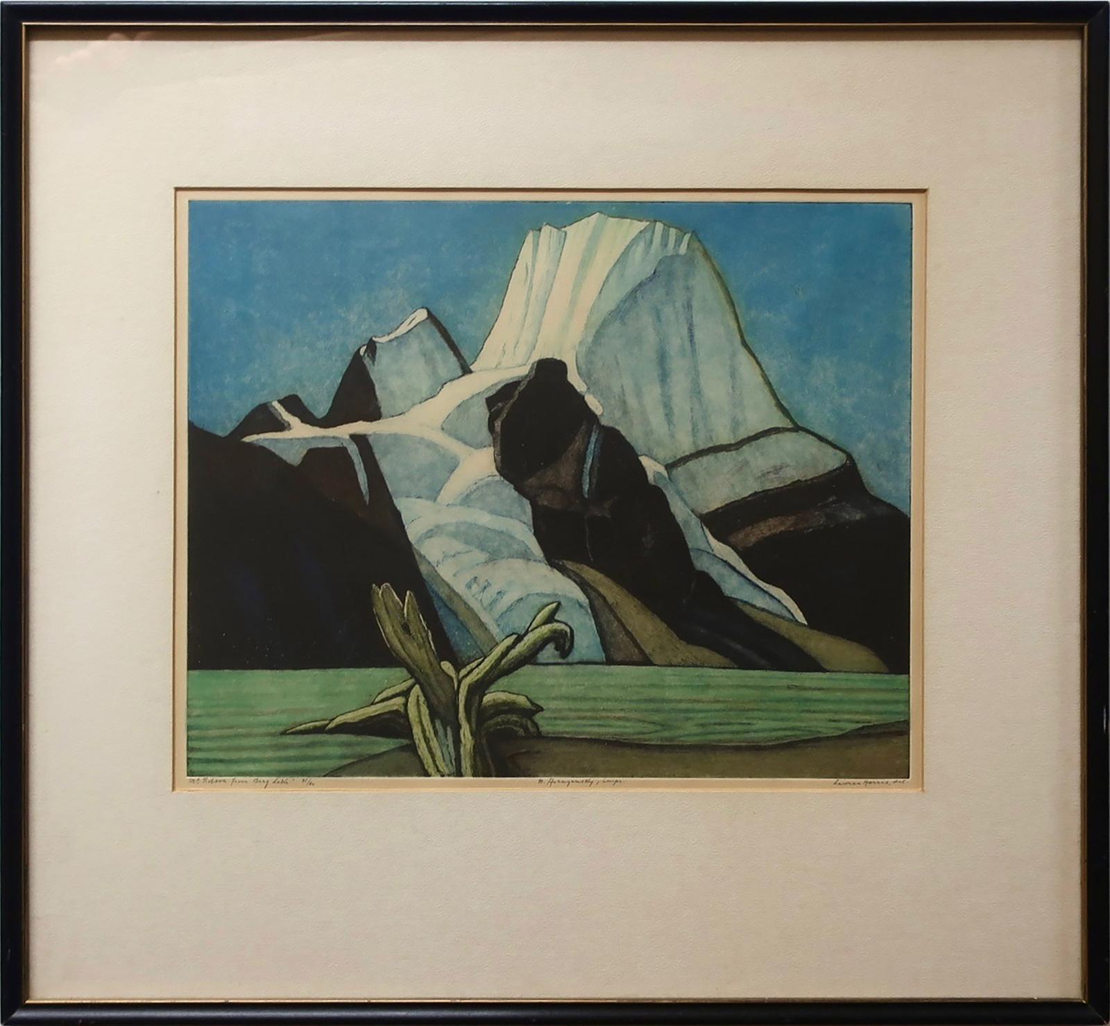 Nicholas Hornyansky (1896-1965) - Mt. Robson From Berg Lake