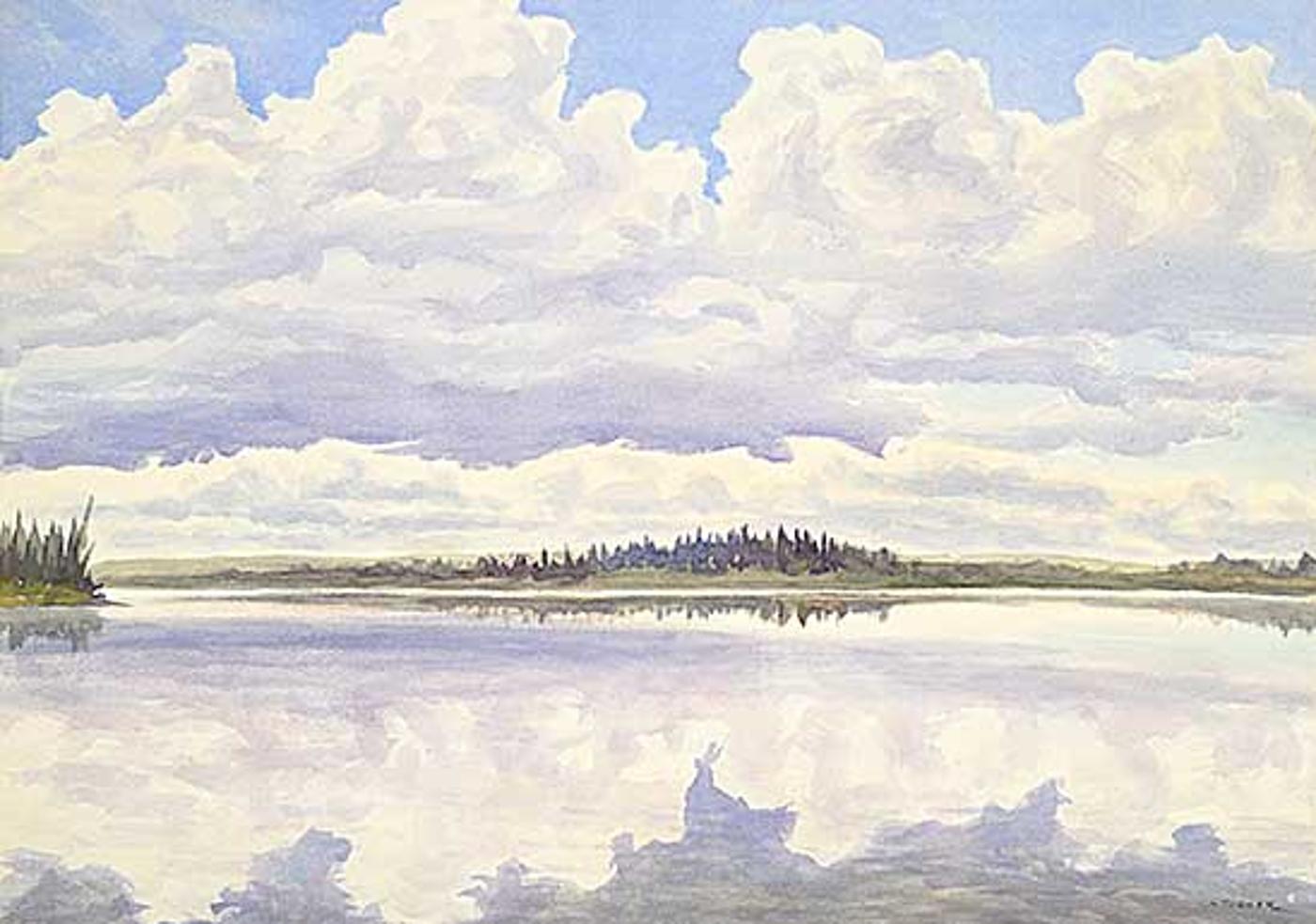 John Davenall Turner (1900-1980) - Cloud Reflections, Bear Lake