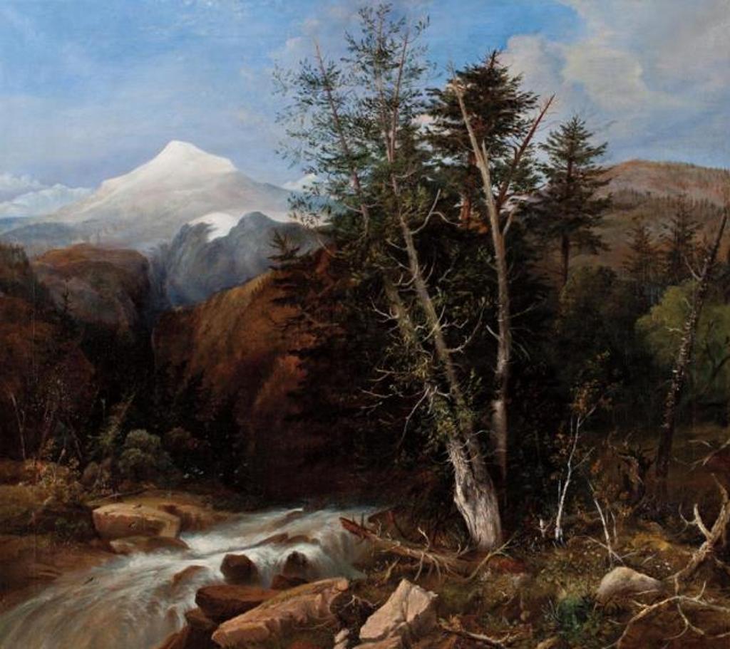 William Nicoll Cresswell (1822-1888) - Alpine Waterfall