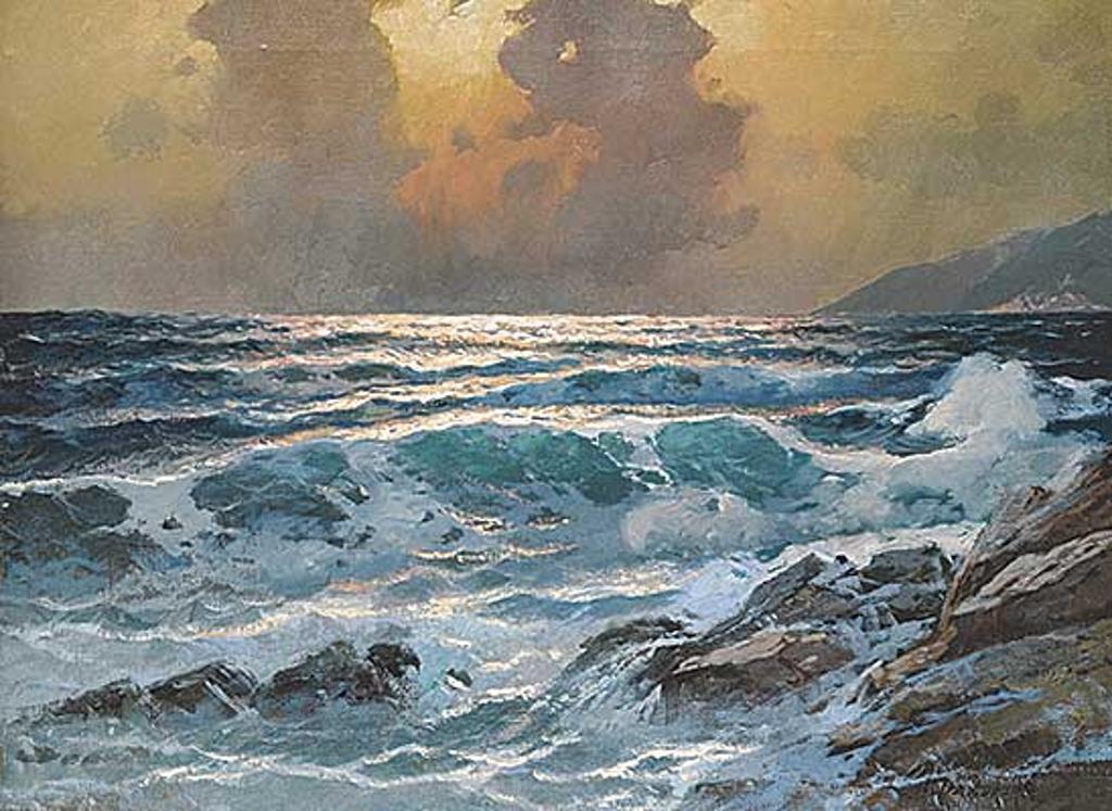 Alexander Dzigurski (1911-1995) - Untitled - Waves at Dawn