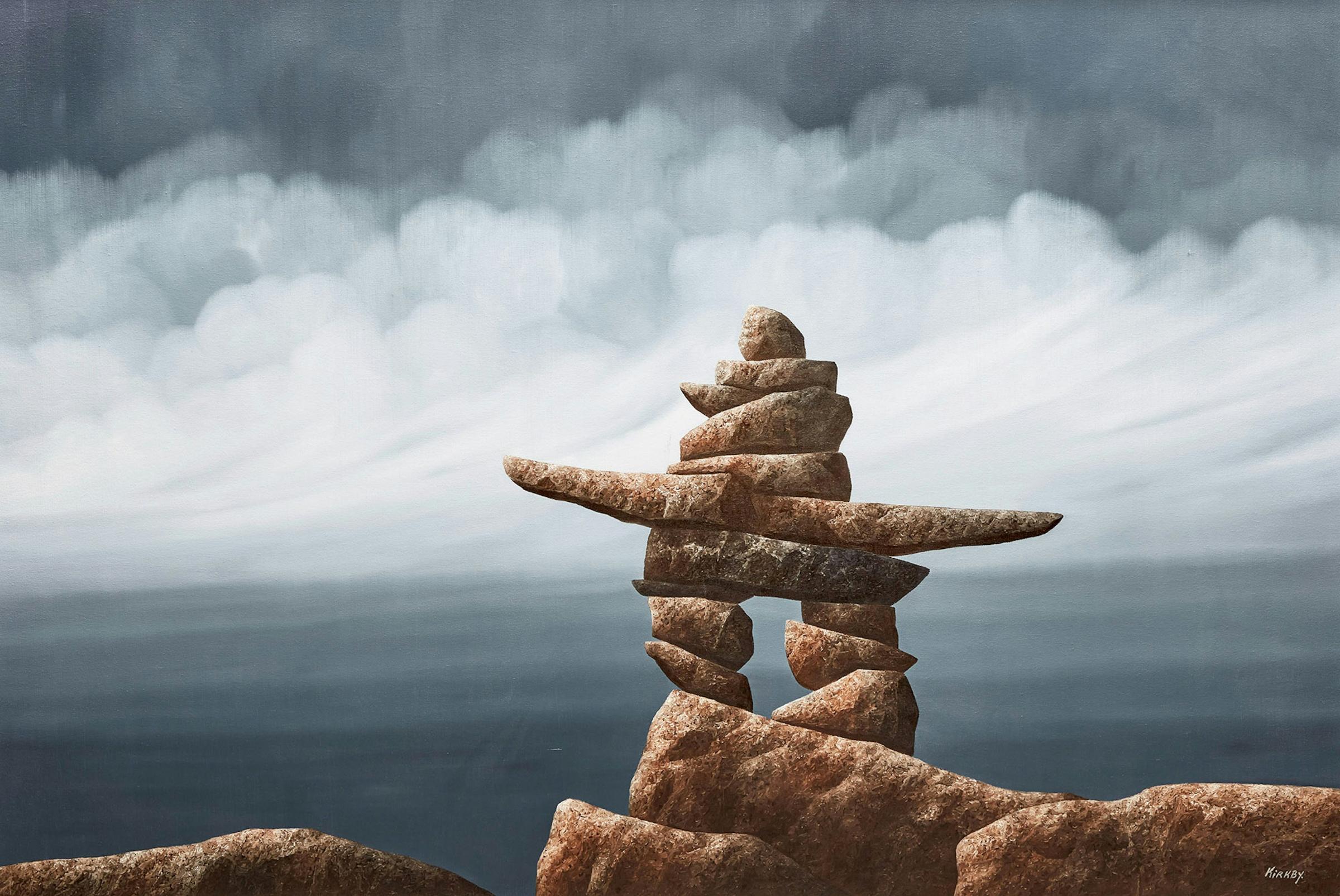 Ken Kirkby (1940-2023) - Inukshuk