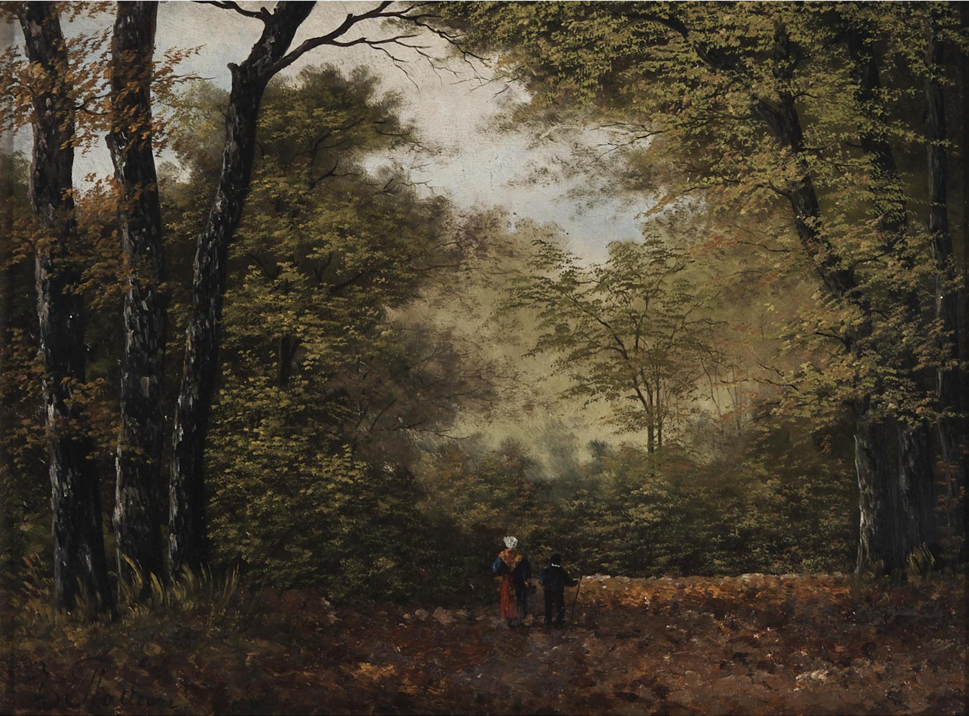 Zellie Platteau - Walking In The Woods, Barbizon