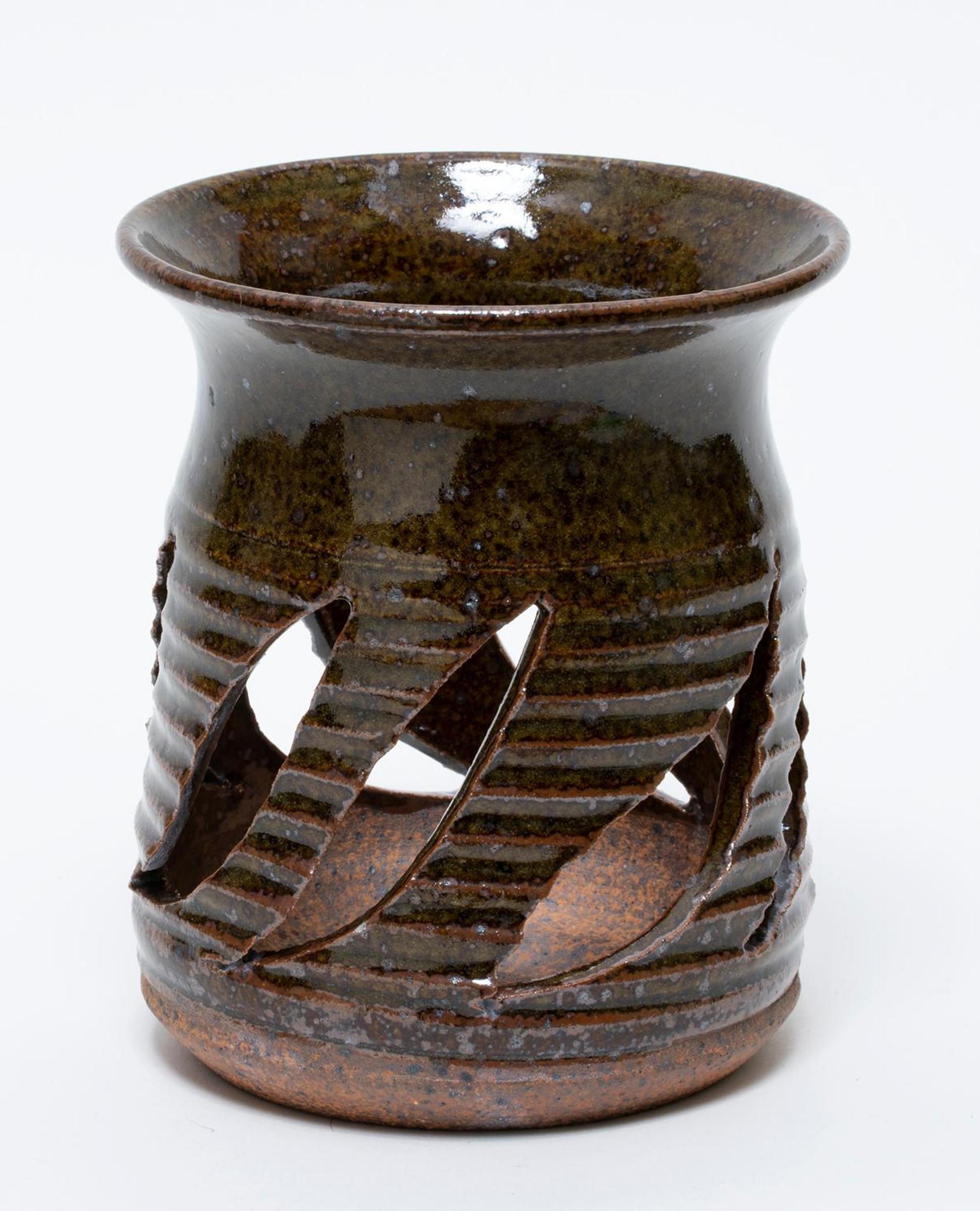 Hansen-Ross Studio - ROSS STUDIO (Don Parker) - Dark Brown Candle Holder