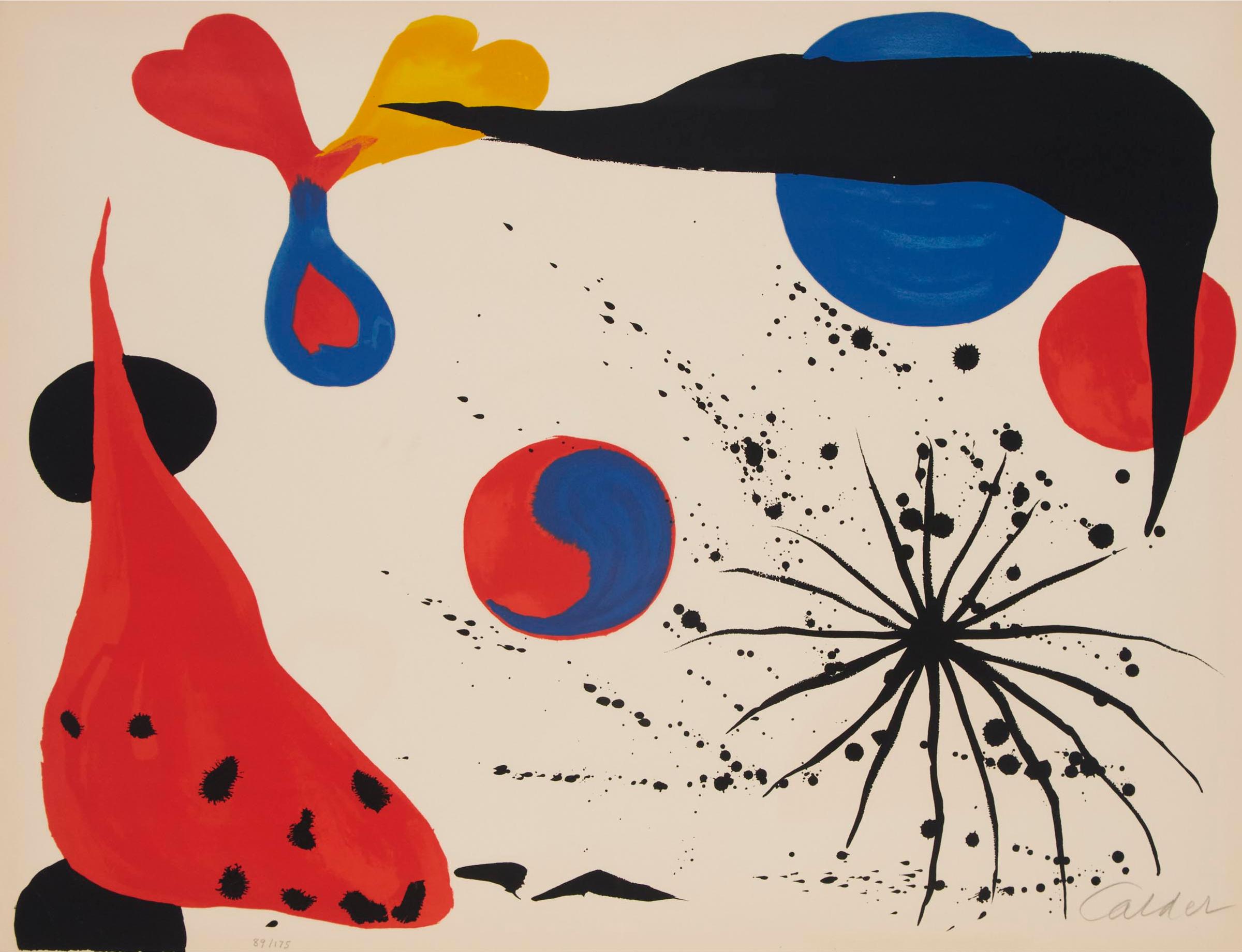 Alexander Calder (1898-1976) - Flies In The Spider Web (Ying And Yang), 1976