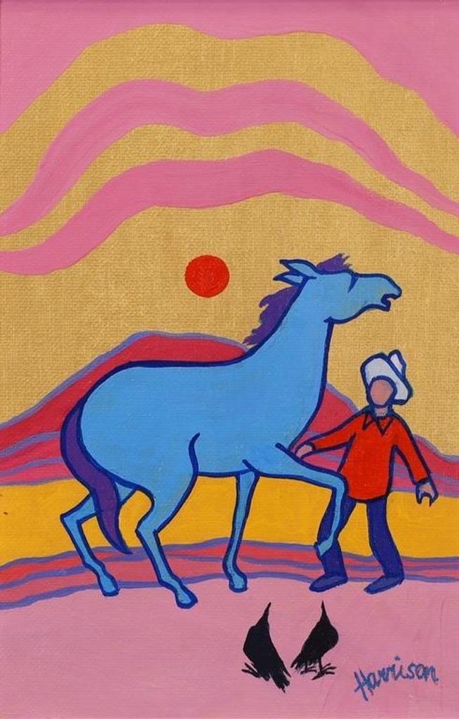 Ted Harrison (1926-2015) - Horse Play; 1992