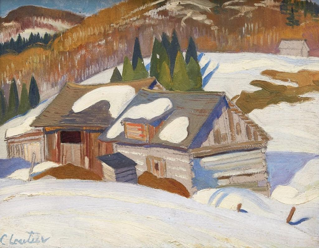 Albert Edward Cloutier (1902-1965) - Farm in Winter