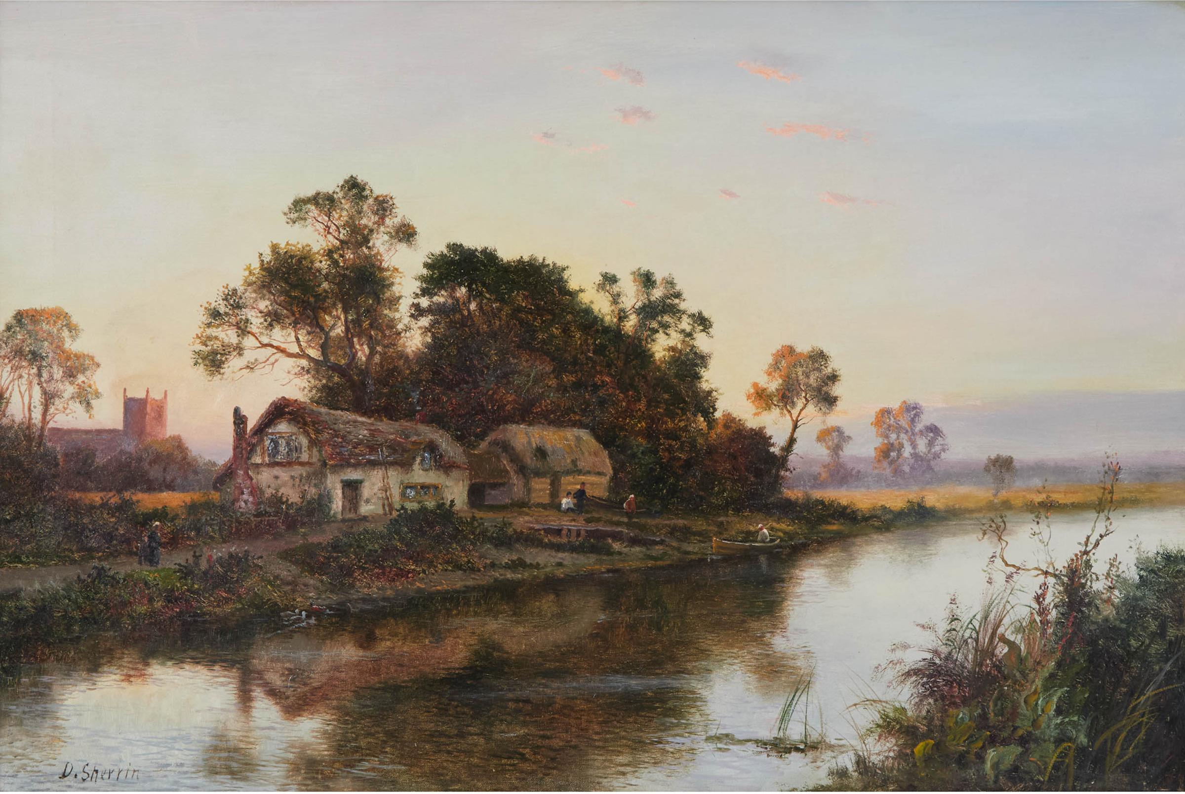 Daniel Sherrin (1868-1940) - Untitled (Riverscape)