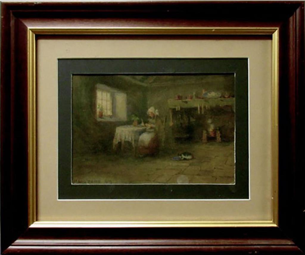 Maria Eaton (1860-1940) - A Sussex Cottage Interior