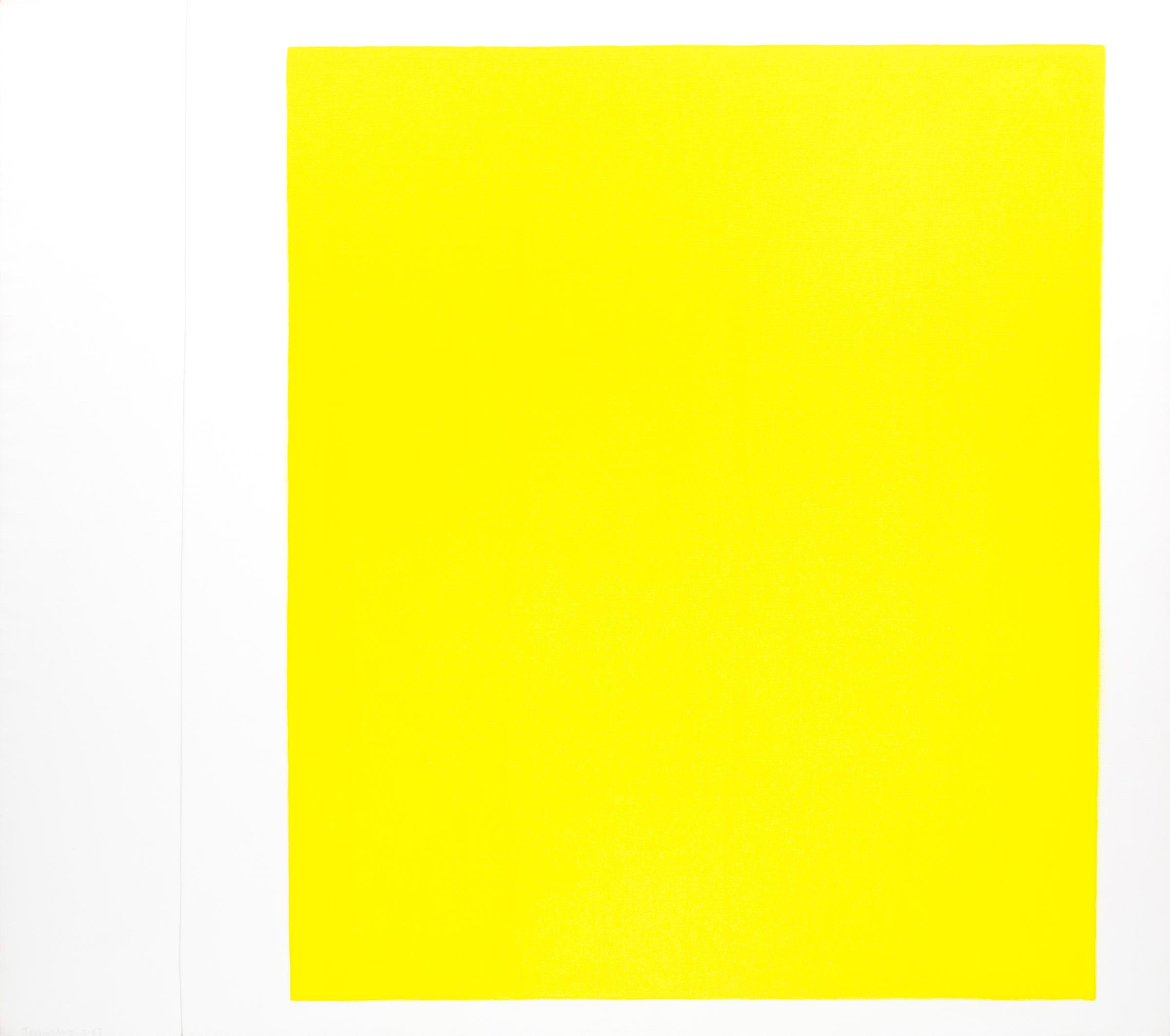 Claude Tousignant (1932) - Le carreau jaune, 1963