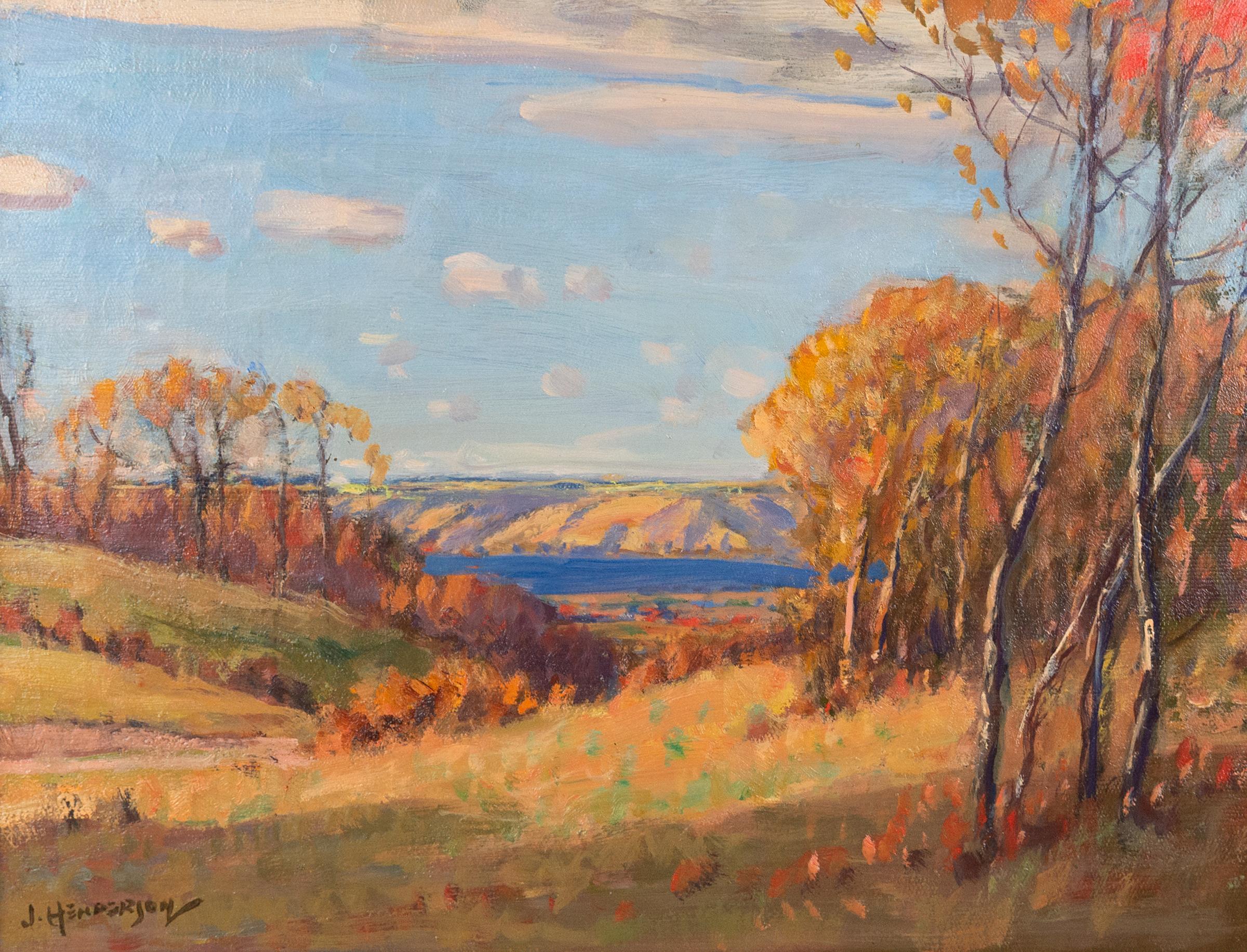 James Henderson (1871-1951) - Glimpse of the Lake, Qu'Appelle Valley, c. 1930