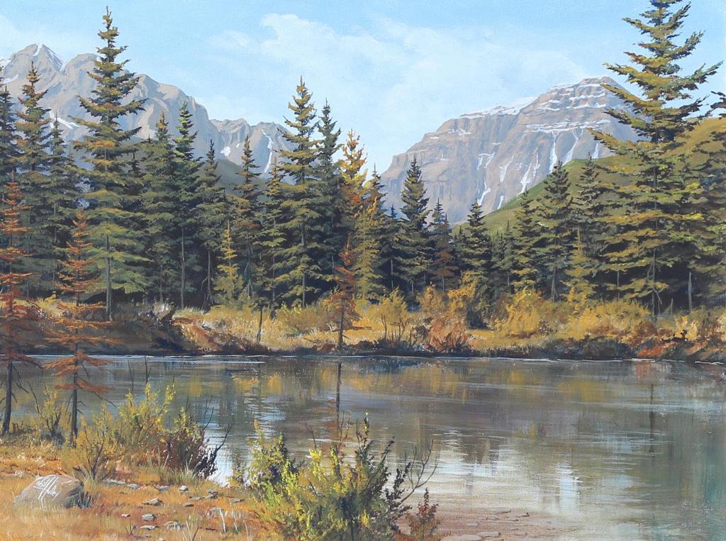 Neil Hulley (1939-2004) - A Mountain Lake