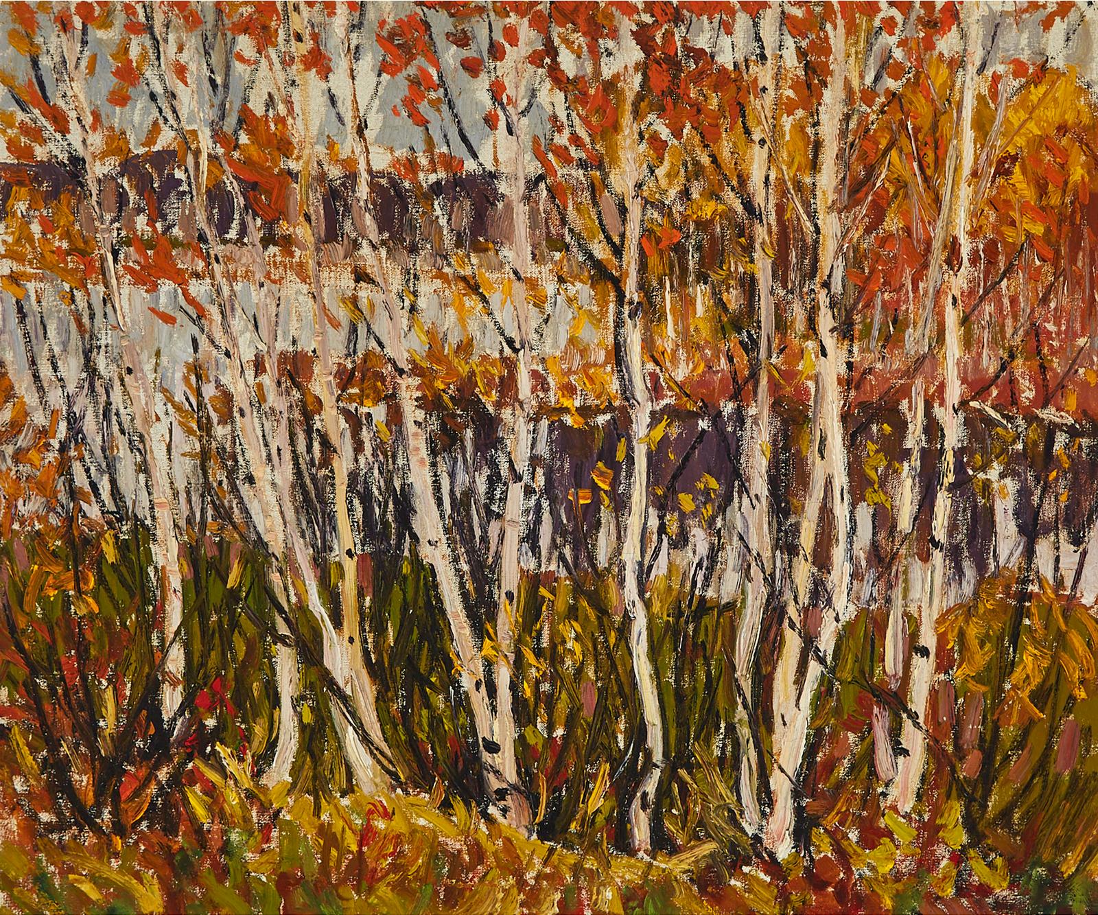 Randolph Stanley Hewton (1888-1960) - Birch Trees
