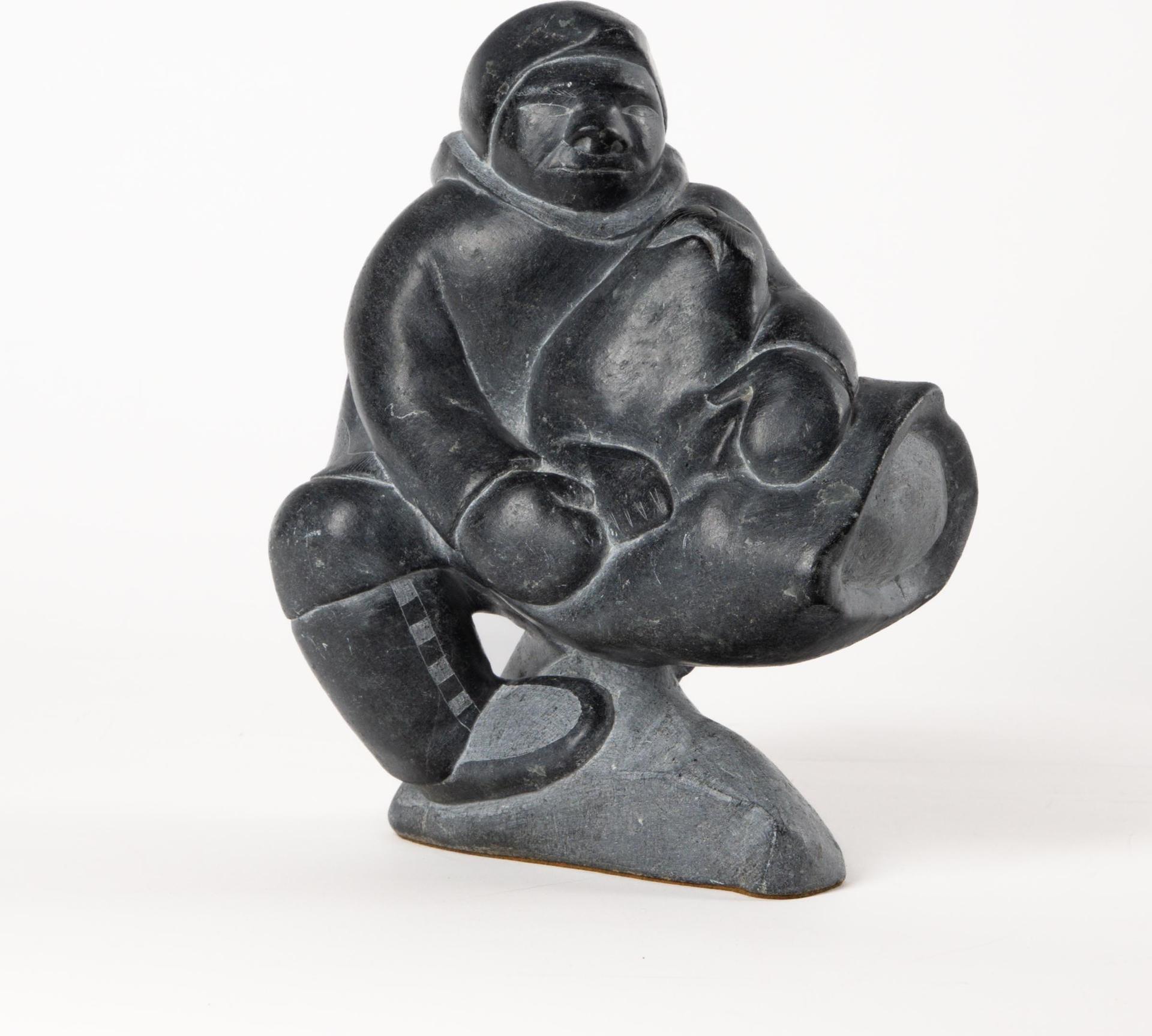 Lucassie Tookalook (1917) - Man Holding Seal, 1967