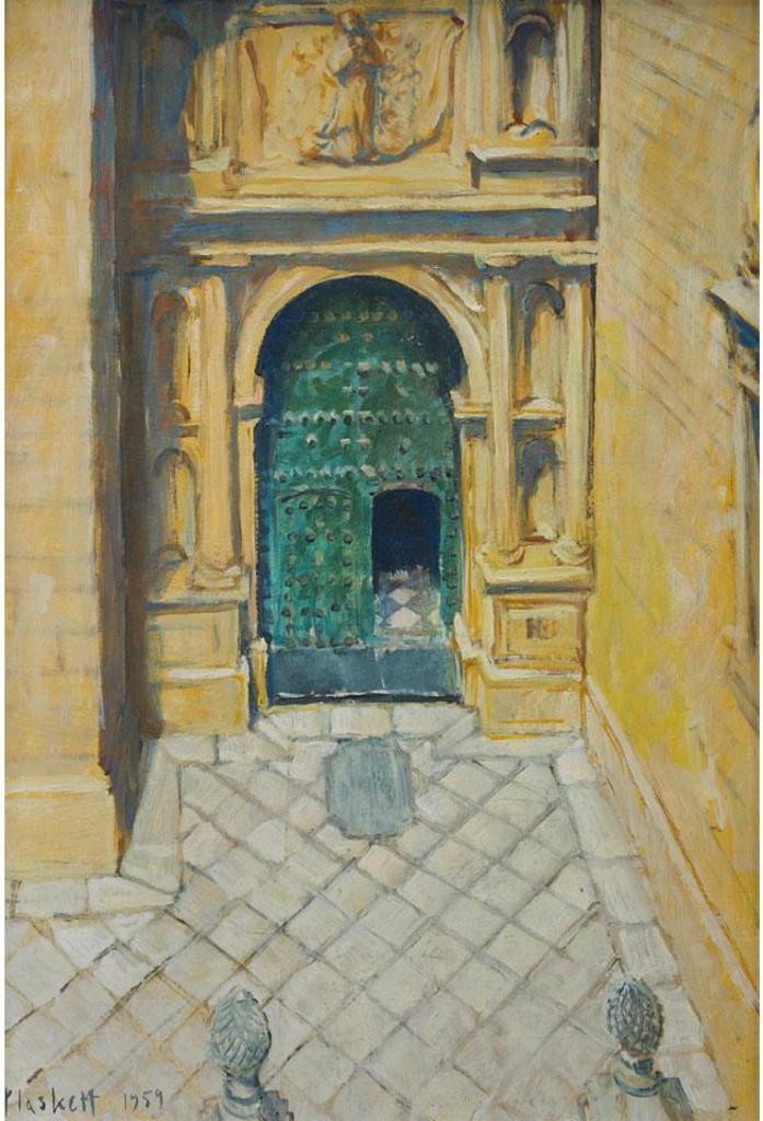 Joseph (Joe) Francis Plaskett (1918-2014) - Door Of Jaen Cathedral, France