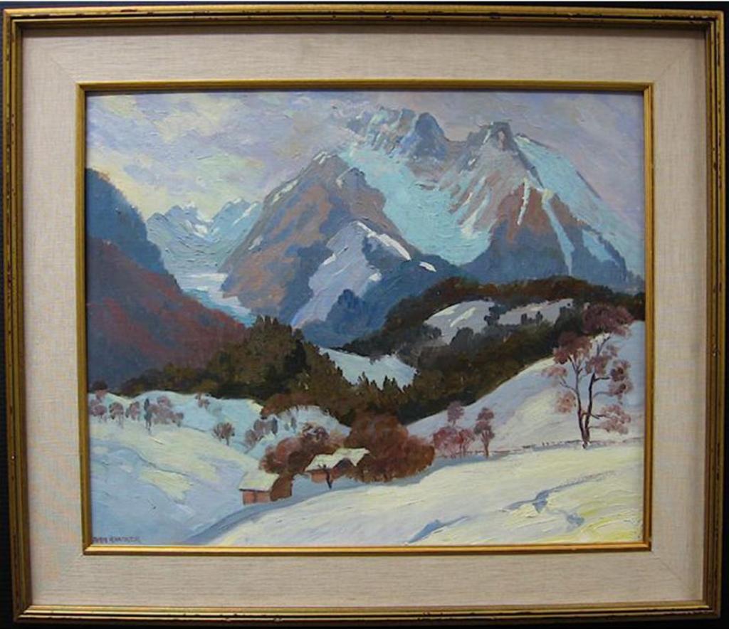 Joan Anacker (1878-1955) - Winter Mountain Landscape