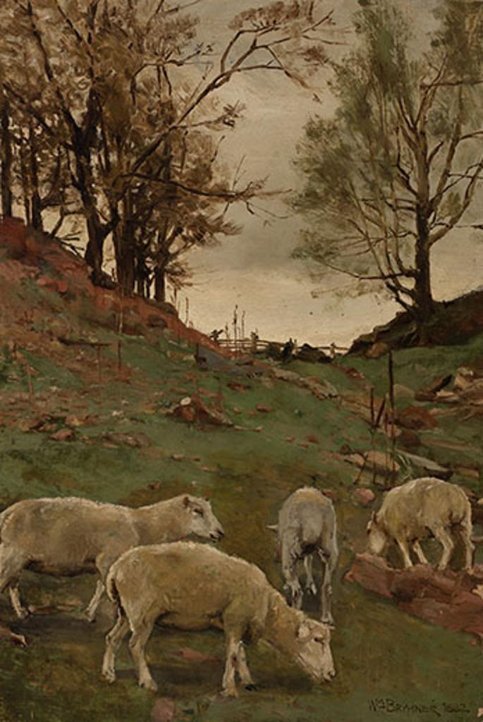William Brymner (1855-1925) - Landscape with Sheep
