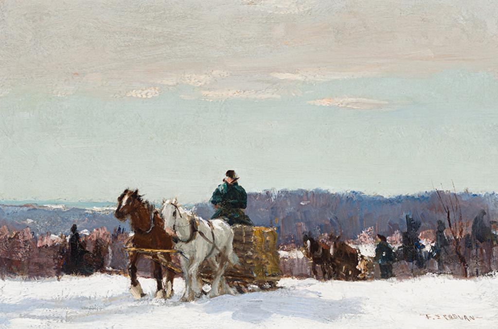 Frederick Simpson Coburn (1871-1960) - Logging Team in Winter