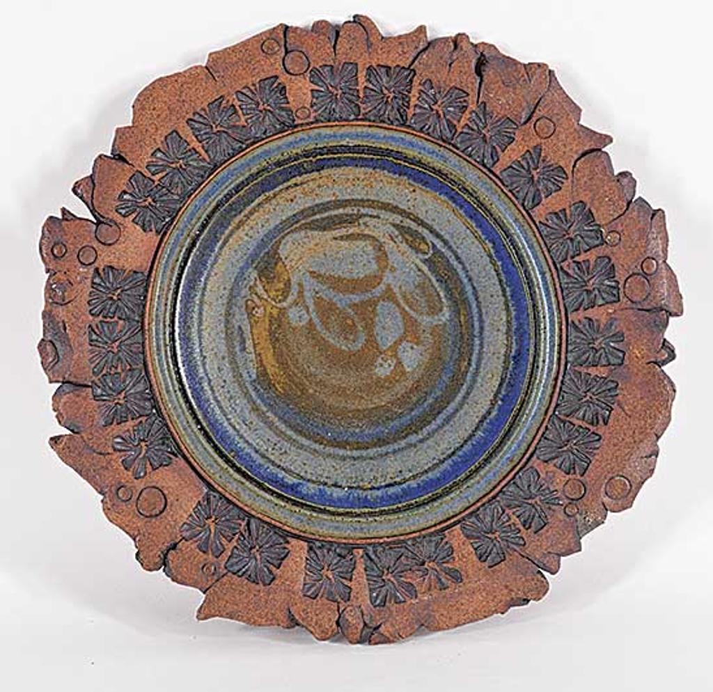Edward Drahanchuk (1939) - Untitled - Ornate Plate with Rough Edging