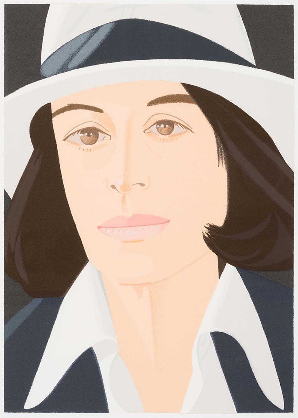 Alex Katz (1927) - White Hat (from Alex and Ada, the 1960's to the 1980's)