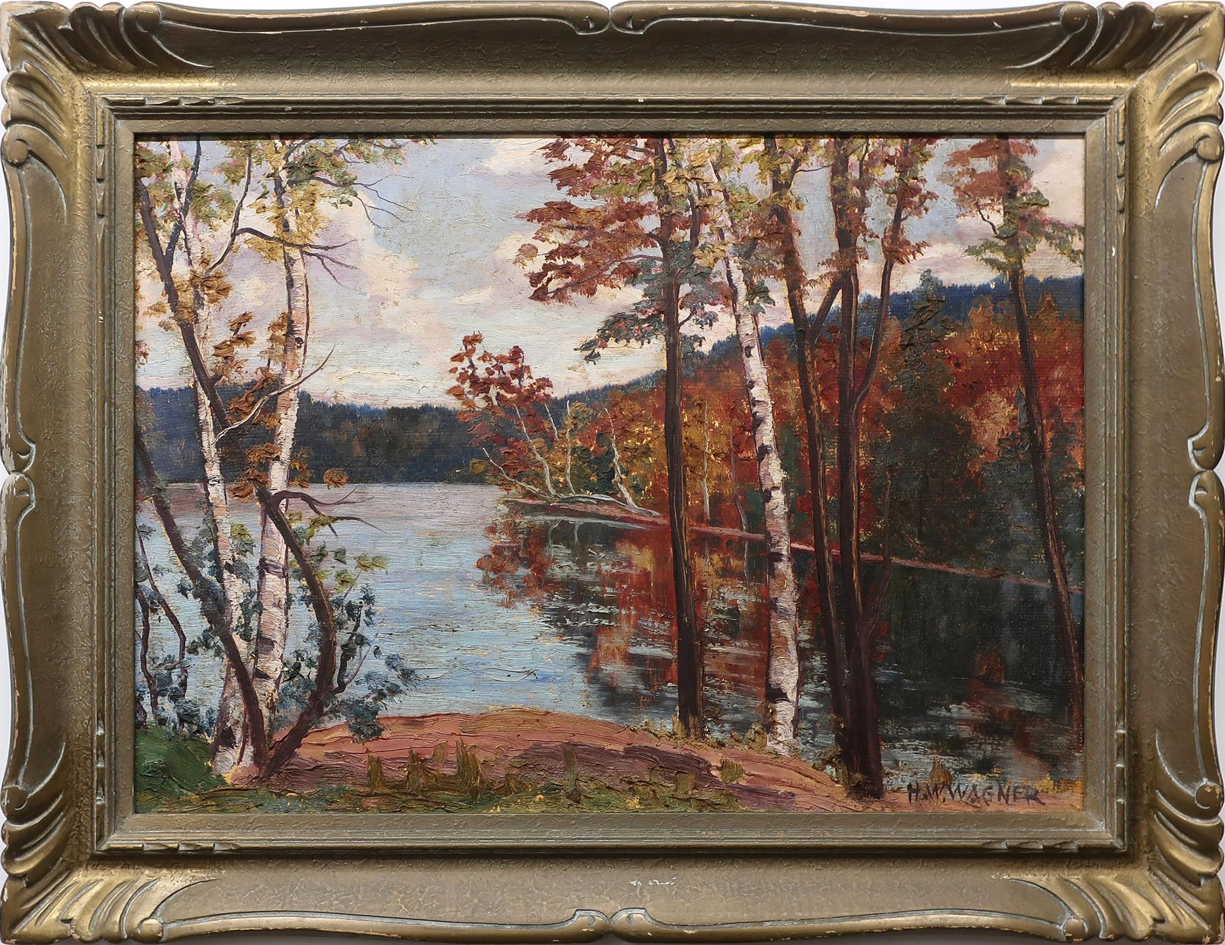 Herbert William Wagner (1889-1948) - Untitled (Fall Lake Scene)