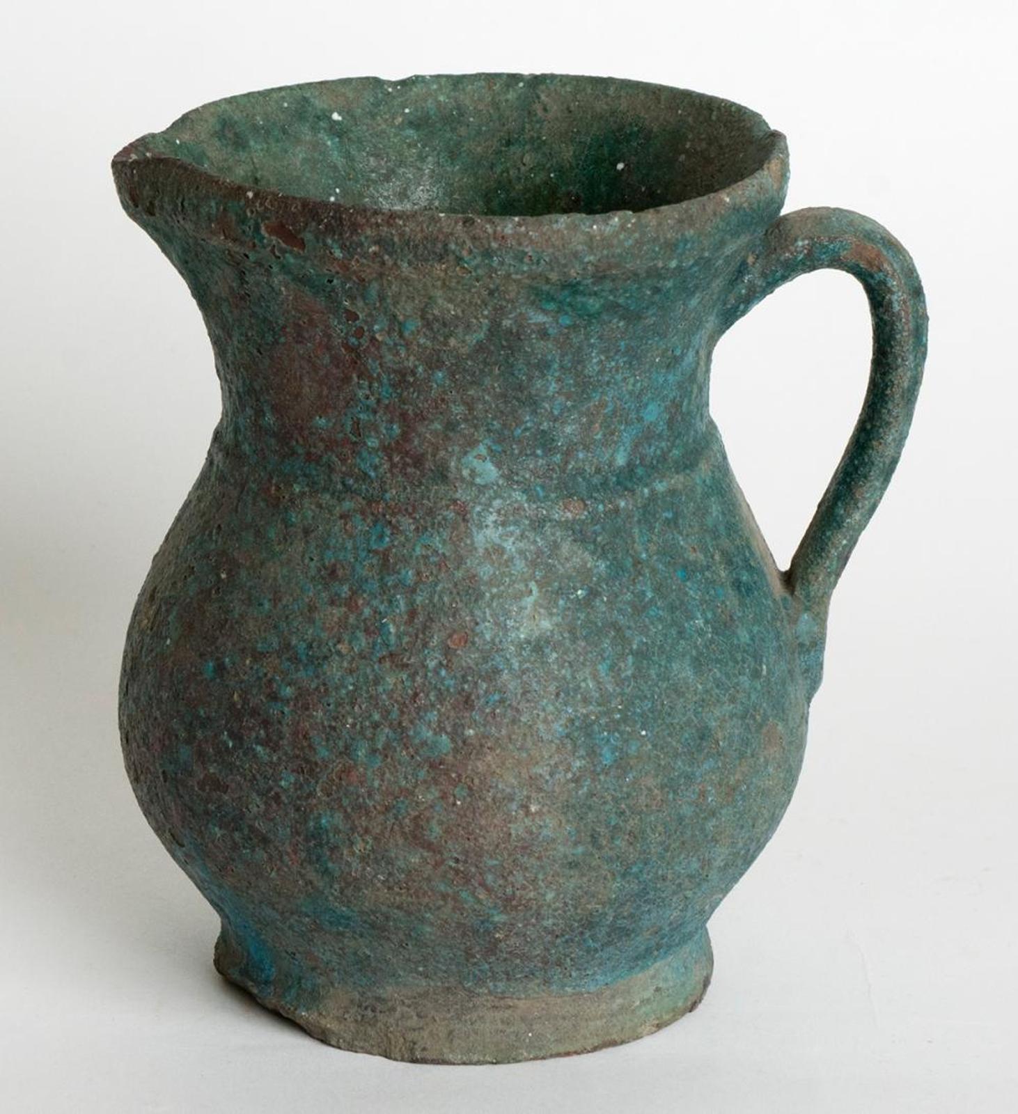Peter Rupchan (1883-1944) - Small Pitcher With Blue/Green Glaze