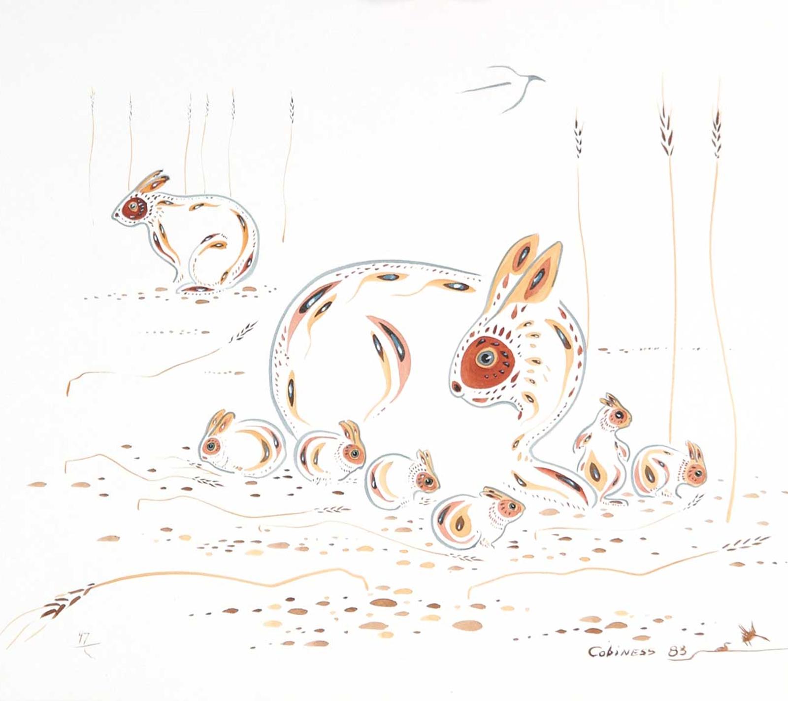 Edward [Eddy] Cobiness (1933-1996) - Untitled - Bunny Family