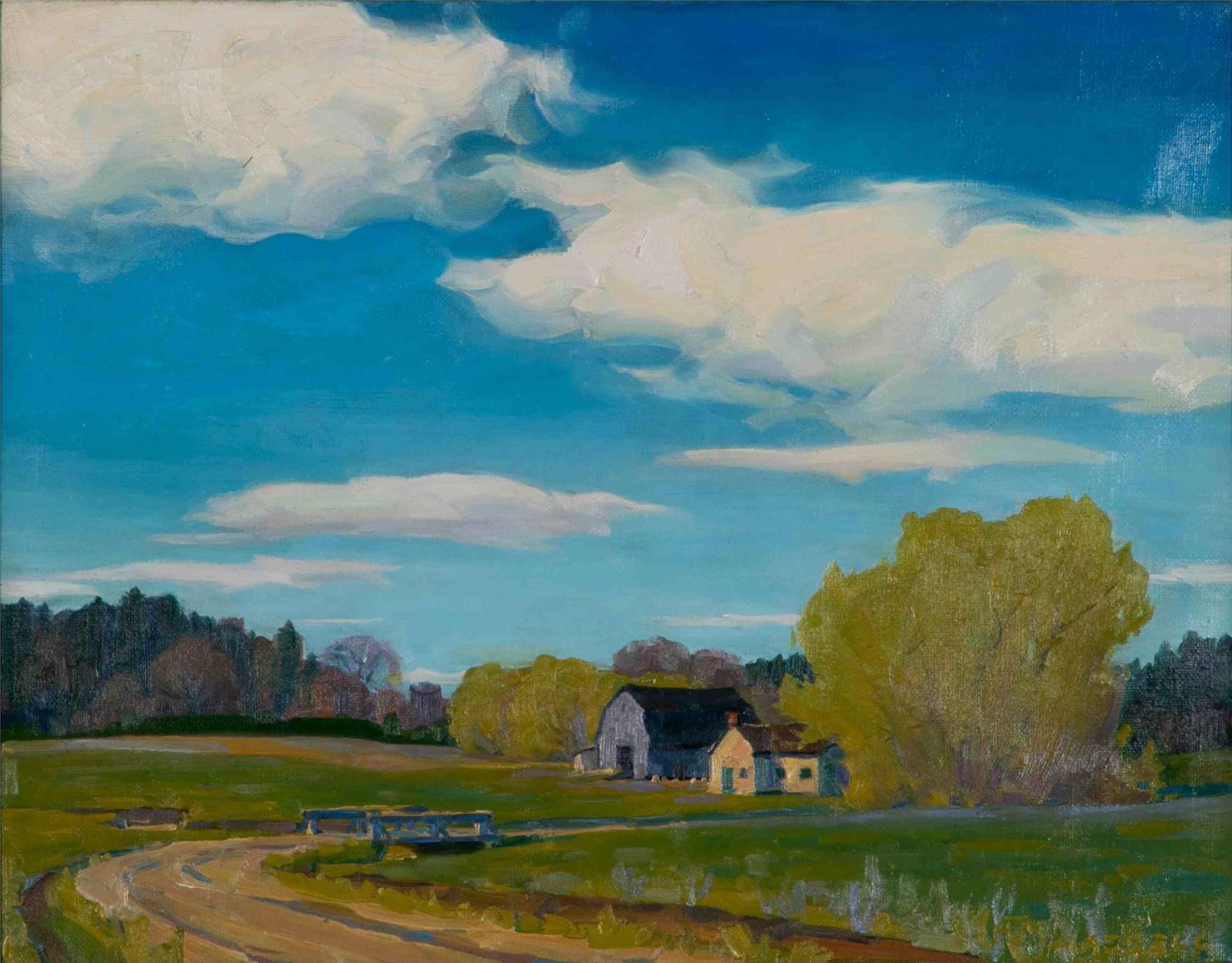 Hilton MacDonald Hassell (1910-1980) - Untitled (Farm Southwestern Ontario) (1933)