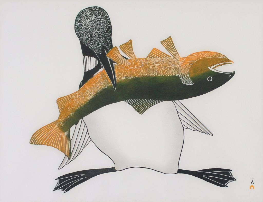 Kananginak Pootoogook (1935-2010) - A Big Catch; 1988