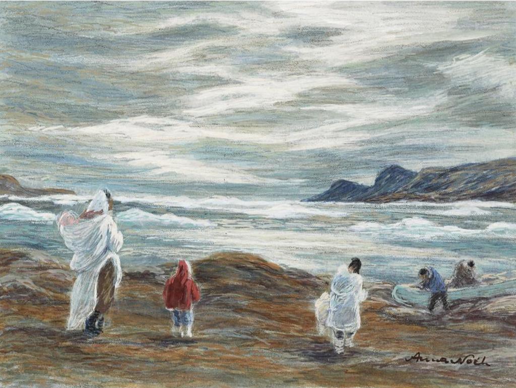 Anna T. Noeh (1926-2016) - Figures On The Shore
