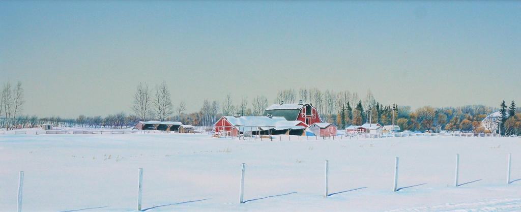 William H. (Bill) Webb (1940) - Bright Winter Afternoon, Near St. Paul; 1988