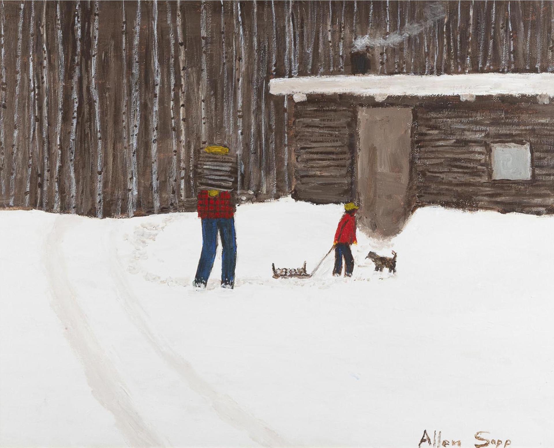 Allen Fredrick Sapp (1929-2015) - Getting Wood To Burn