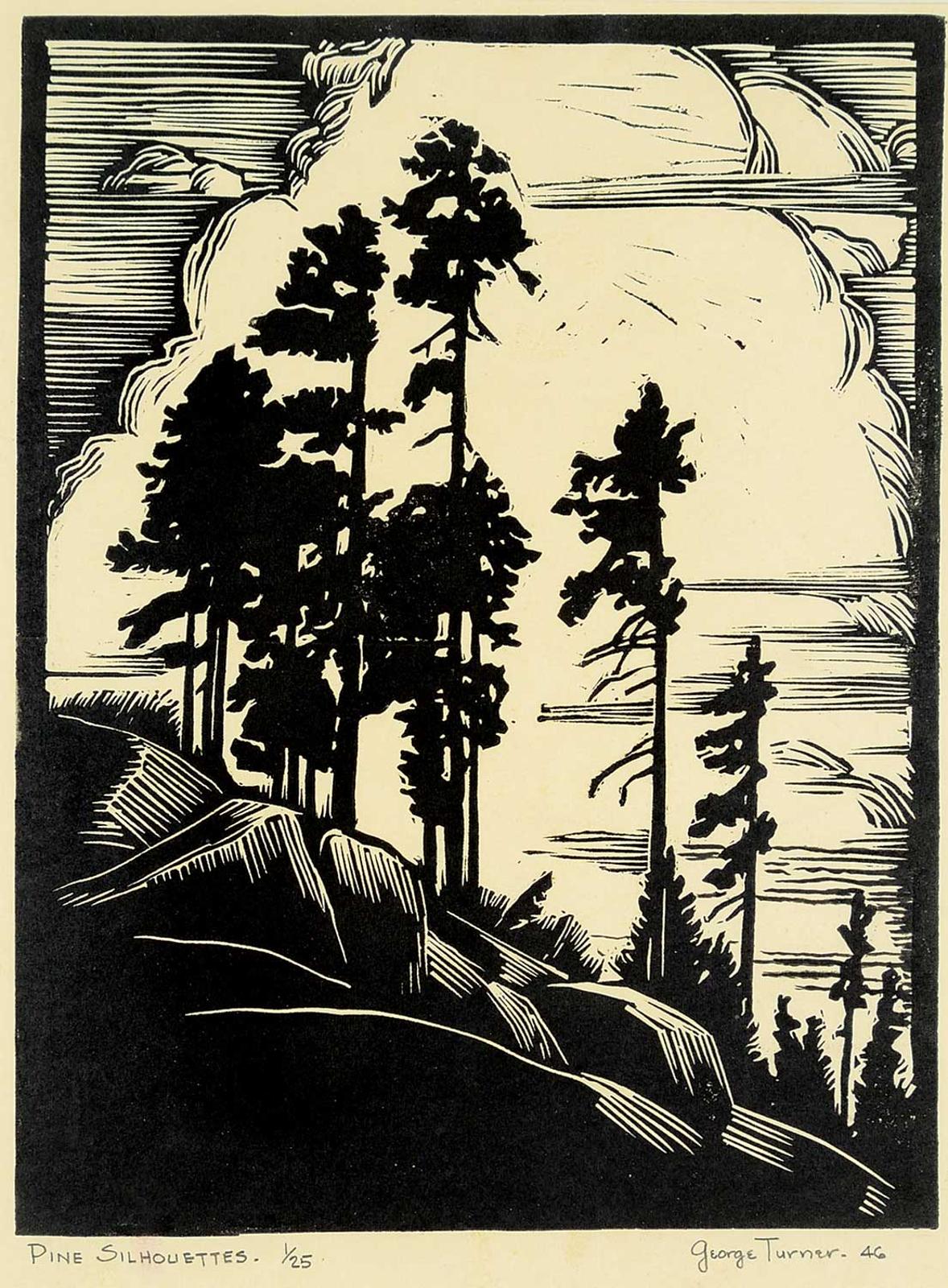 George Turner (1843-1910) - Pine Silhouettes  #1/25