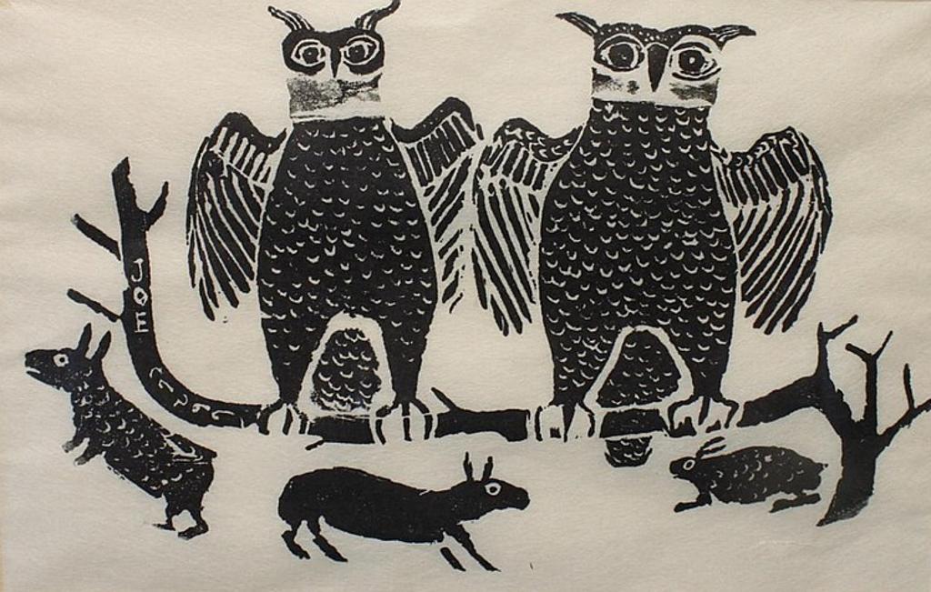 Joe Talirunili (1893-1976) - Owls and Rabbits