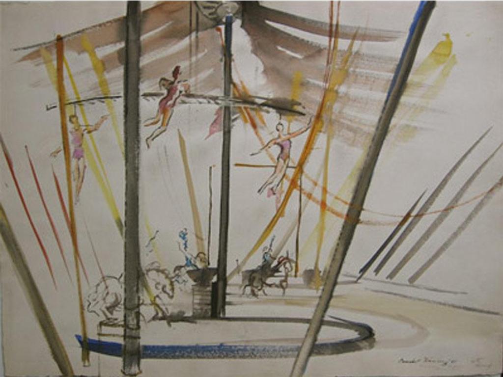 George Campbell Tinning (1910-1996) - Circus Performers