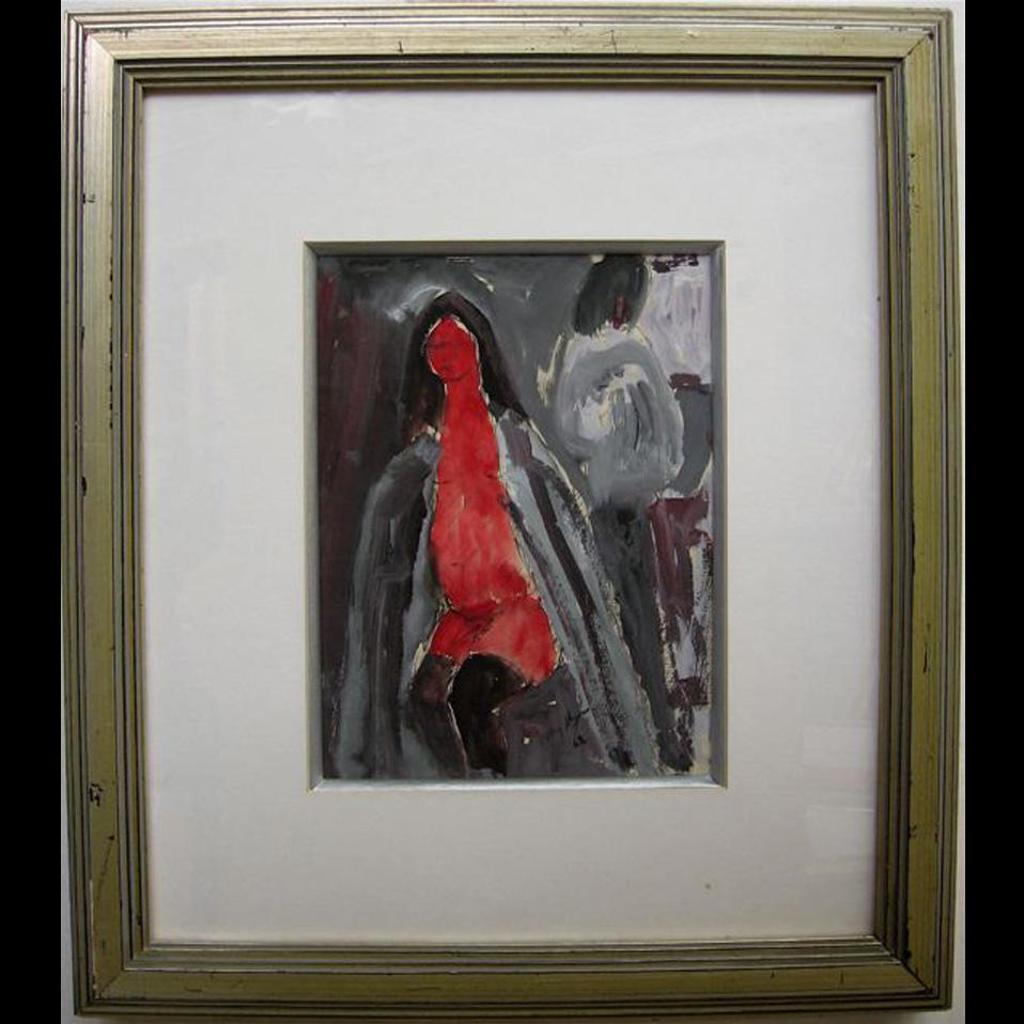Henry Hoenigan (1917-1989) - Untitled (Red Nude)