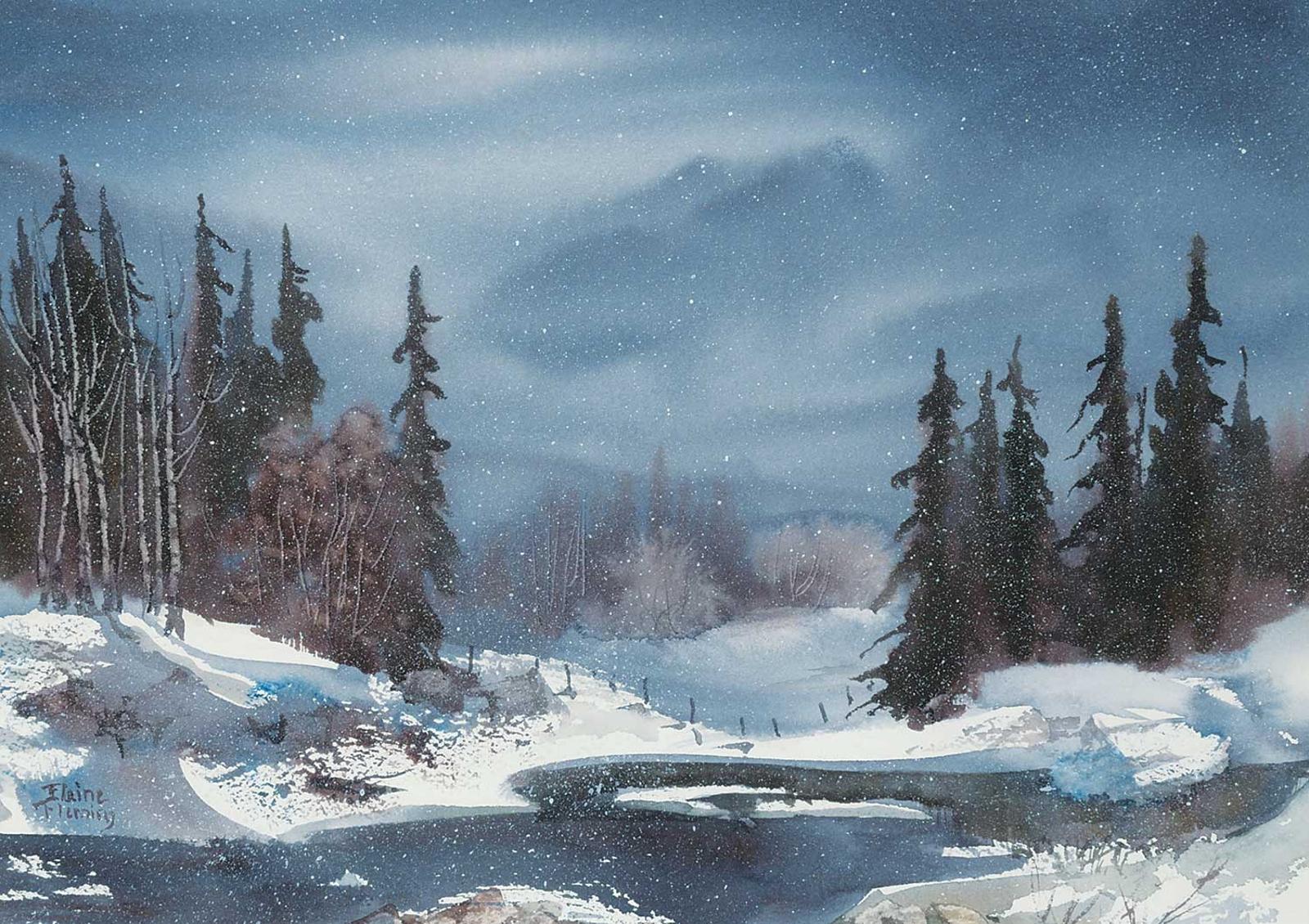 Elaine Fleming (1928-2014) - Untitled - The Winter Pond