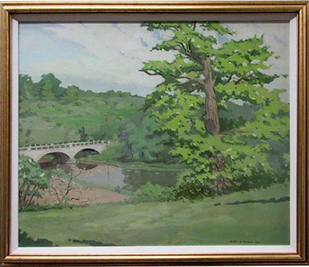 Clark Holmes Mcdougall (1921-1980) - Bridge Over Kettle Creek (St. Thomas, Ont.)