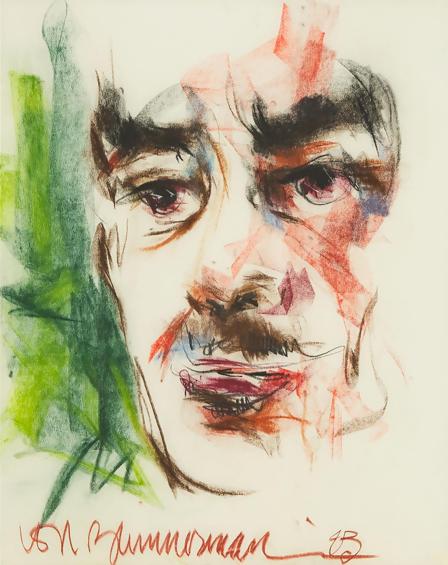 Robert von Zimmerman - Portrait Of Ernest Heenan, Ca. 1983
