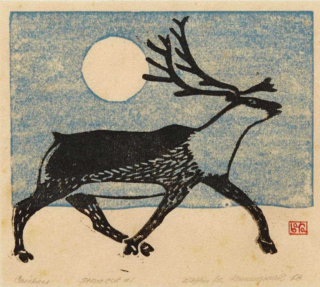 Kananginak Pootoogook (1935-2010) - Caribou