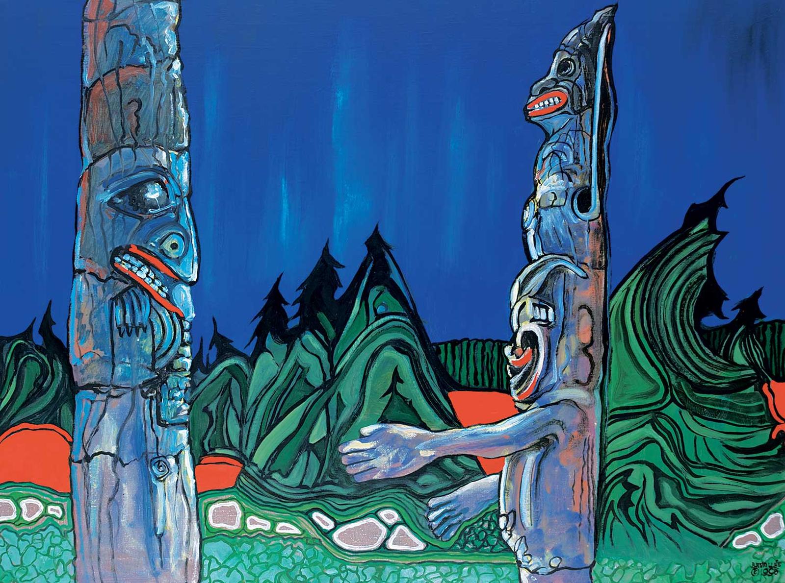 Armand Frederick Vallee (1921-2009) - Monumental Power - Totem Series [19A Blue]
