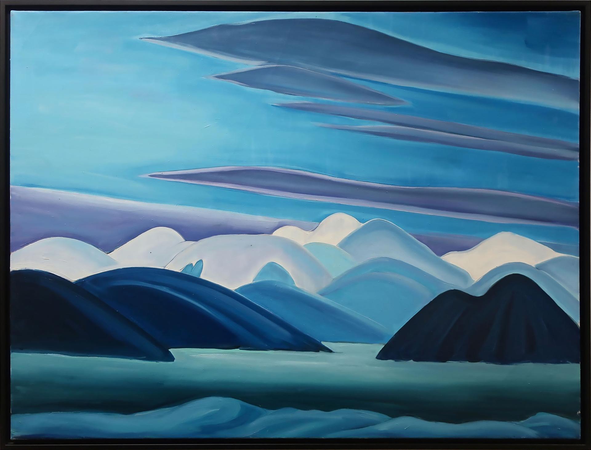 Serge Deherian (1955) - Untitled (Mountains And Lake)